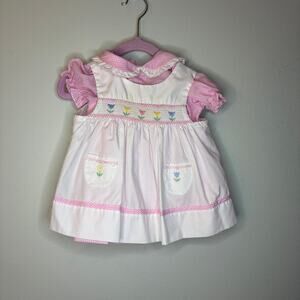 Vintage 2 piece baby girl outfit from the 1980s/90s